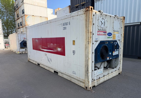 20 Fuß langer, unlackierter Kühlcontainer, 607 687-6