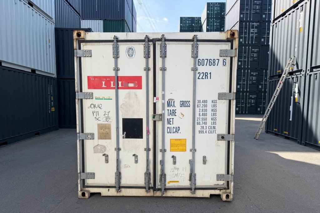 20 Fuß langer, unlackierter Kühlcontainer, 607 687-6